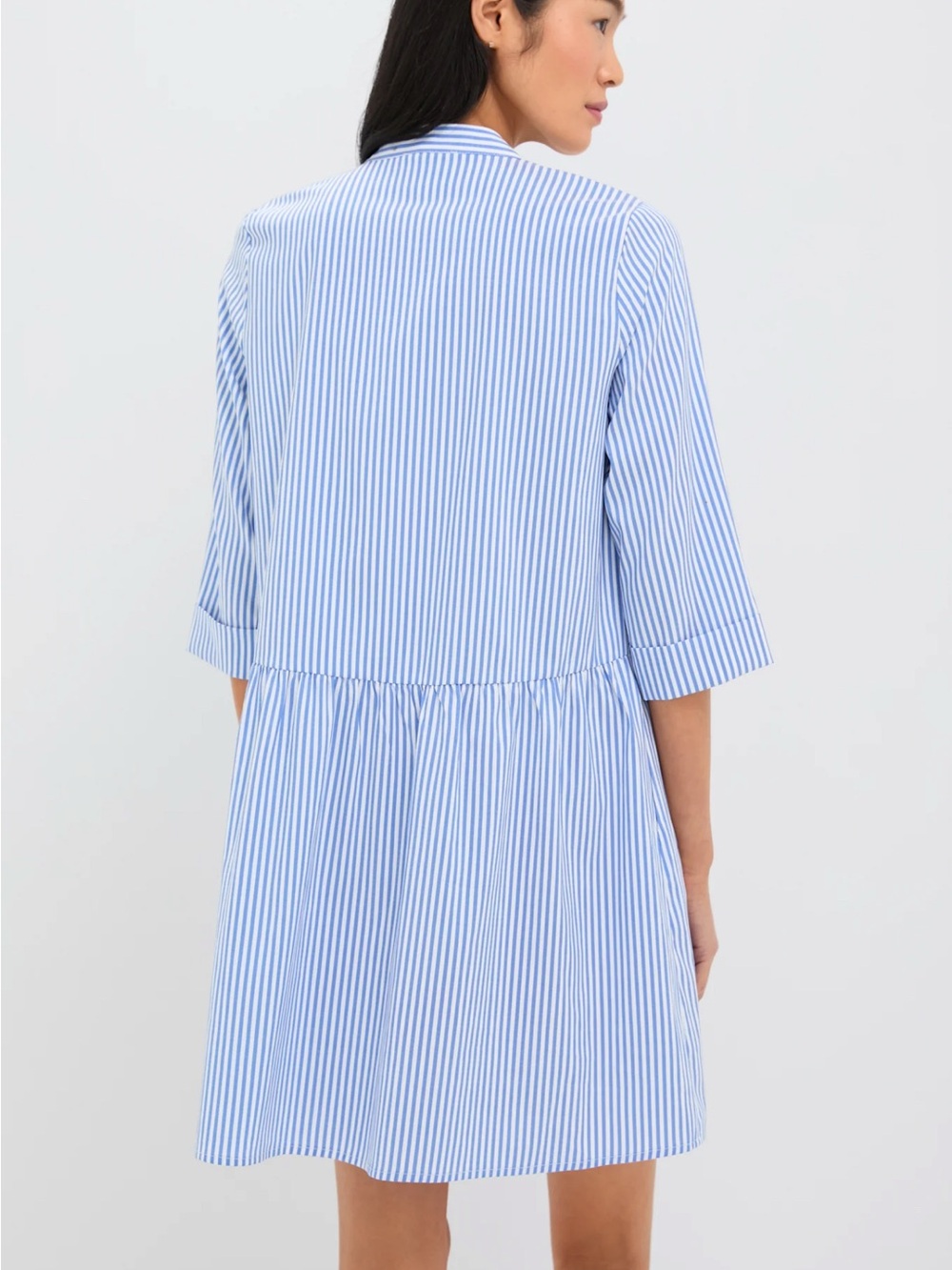 Tuckernuck Blue Stripe Royal Shirt Dress, M - Picture 4 of 9